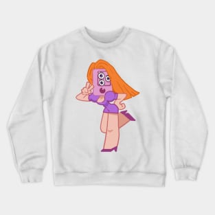 Handphone mask girl Crewneck Sweatshirt